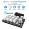 Macro Bluetooth-compatible Keyboard Programmable Mechanical Keypad (White)