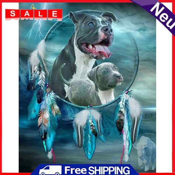 Diamond Painting Dog Kit Full Round Rhinestone Wall