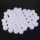 50pcs White Plastic Cosmetic Sample Container 10 Grams Jars Pot Glover
