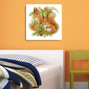 14CT Printed Partial Cross Stitch DIY Squirrels Hand Painting Living Room Decor