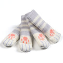 4pcs/set Cat Chair Feet Sock Thicken Anti-slip Table Leg Knitted Cover (A) Newly