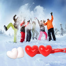 Beach Sand Ball Mold for Snowball Fight Outdoor Heart Shaped Snowball Clip