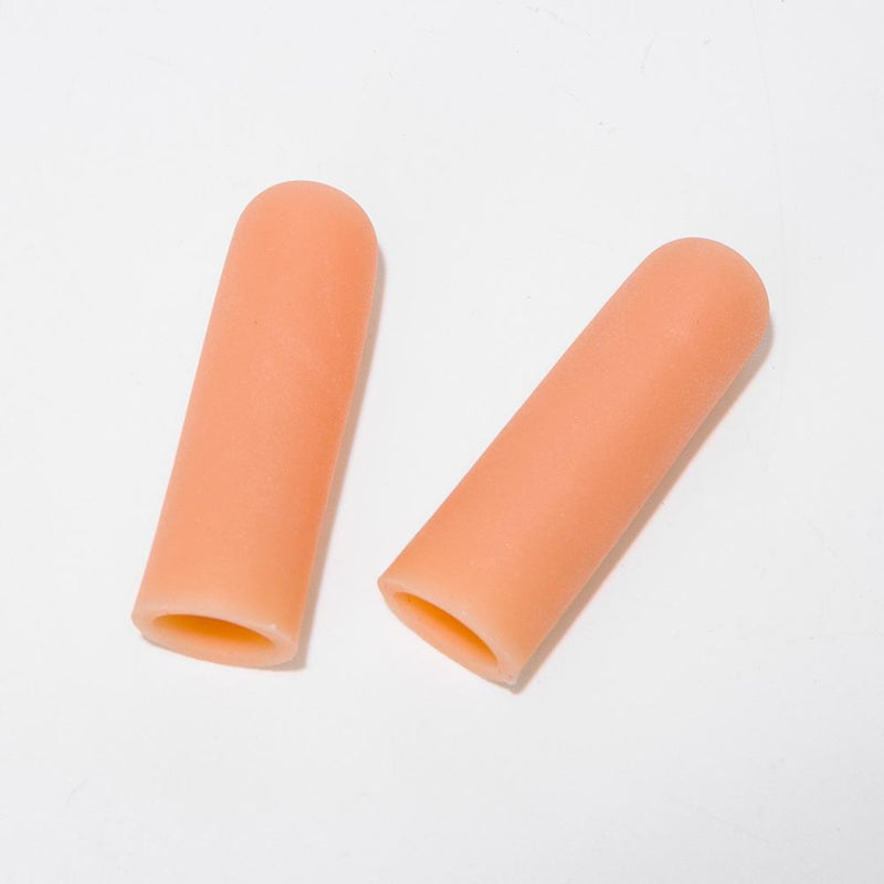 4pcs Silicone Gel Toe Finger Protector Sleeve Protect Cracked Skin (Skin
