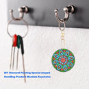 4pcs DIY Special-Shaped Diamond Painting Bag Pendant Mandala Keychains Pendant