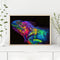 DIY Paint By Number Kit Colorful Lizard Acrylic Paint Hanging Art Craft Gift