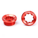 RISK Aluminium Mountain Bicycle Crank Bolts Bike Screw Cover Cap (Red) Newly