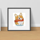 2 Strands Smiling Dog Partial Embroidery Stamped Cross Stitch Home Decor Gifts
