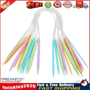 12 Pairs Plastic Change Head Circular Knitting Needle Ring Set (80cm) Newly
