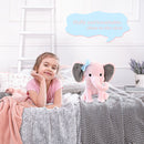 Baby Elephant Stuffed Animal Soothing Soft Pillow Elephant Toys (Pink) Newly