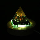 Wooden LED Lights Display Stand Holder Lamp Base Desktop Handicraft Art Ornament
