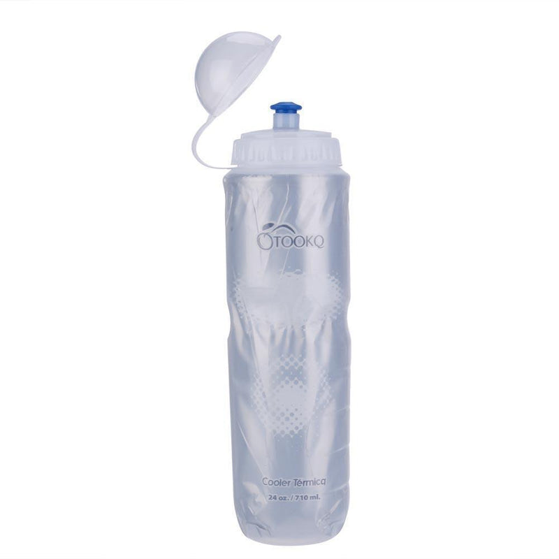 710ML Portable Bike Bicycle Cycling  Drink Jug Water Bottle Cup (White)