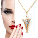 Creative Crystal Hollow Pendant Necklace Women Men Alloy Clavicle Chain Jewelry