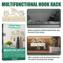 Wall Mounted Wood Key Holder 5 Hooks Organizer Entrance Door Hanging Rack Newly