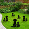 Simulation Hollow Black Cat Dogs Silhouette Courtyards Insert Card Art Ornament