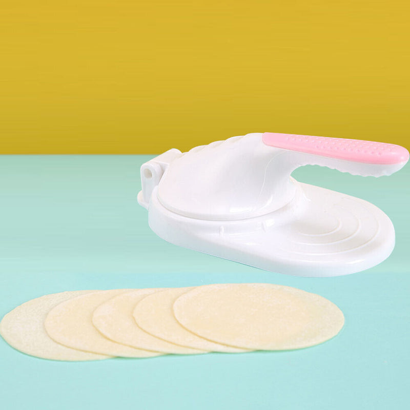 Manual Dumpling Skin Mold Kitchen Lazy DIY Jiaozi Maker Dough Press (White)