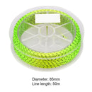 #A Un-waxed 50m Fly Fishing Backing Line 8 Strands Polyester Braided Spare Wire
