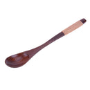 Wooden Spoon Tableware Honey Mixing Spoon Coffee Spoon(Khaki thread)