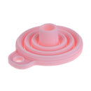 Protable Mini Silicone Foldable Oil Funnel Hopper Kitchen Tool/Nordic Pink