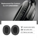 Earpads Sponge Cover for ATH-SR9 DSR9BT Replacement Ear Cushion (Black)