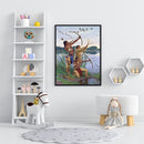Tribal People Frameless Oil Paint by Numbers Kit Handpainted Canvas Picture