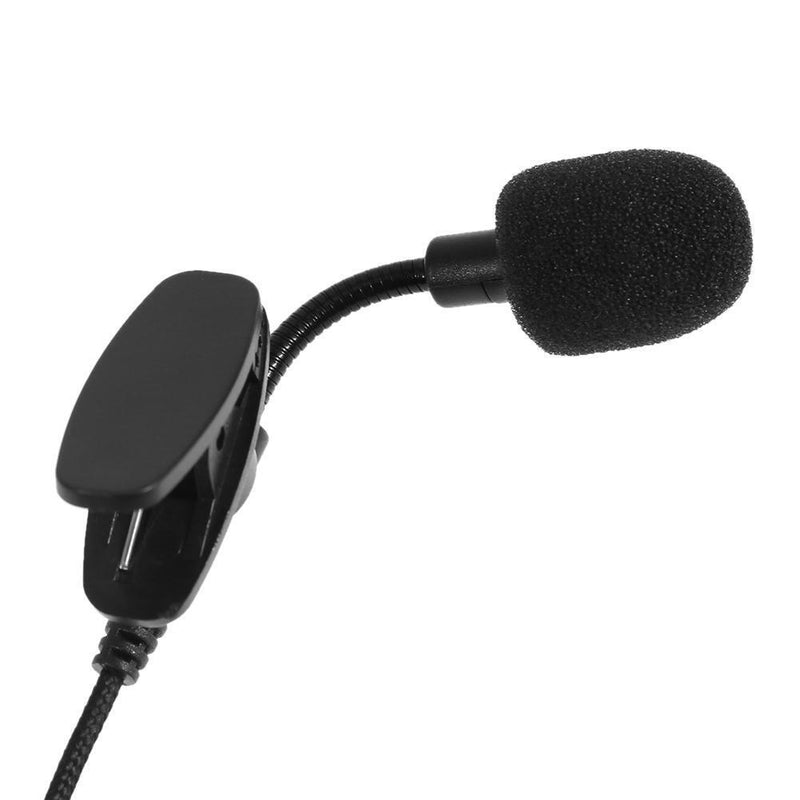 Mini Wired 3.5mm Jack Collar Lapel Clip-on Teaching Speech Guide Microphone