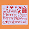 Christmas Tree Waterproof Removable Glass Door Wall Stickers Home Decor(Red