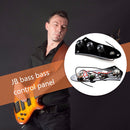 Bass Control Panel Professional Pre-wired Control Plate for Jazz Bass Guitar