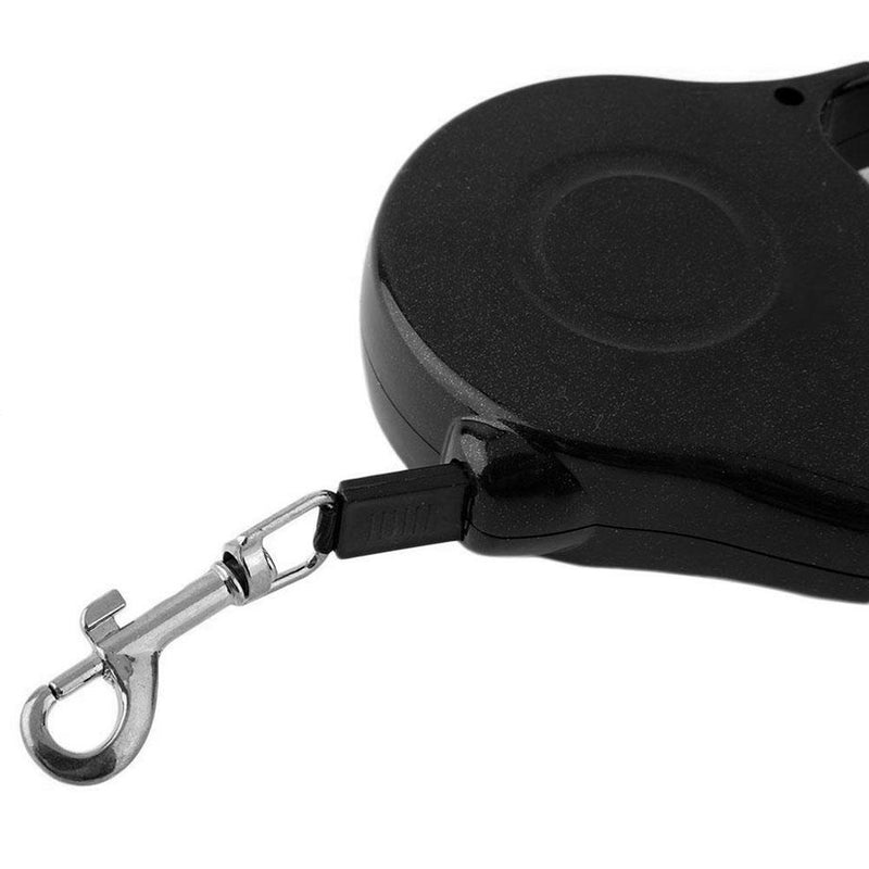 5m Retractable Pet Leash Traction Rope Walking Lead for Dogs Cat(Black)