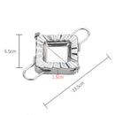 Stainless Steel Dumpling Maker Jiaozi Ravioli Making Dough Mold (Square)