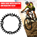 MOTSUV 104BCD Bicycle Chainring 30T MTB Bike Chain Wheel Crank Part (Black)