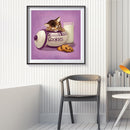 5D Diamond Painting Cookie Box Cat Full Round Mosaic Canvas Picture DIY Home Dec