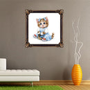 5D DIY Diamond Painting Cute Cat Cross Stitch Embroidery Rhinestones Kits 3