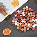 100pcs Retro Octagon Fire Painting Pills Sealing Wax Granules Stamping Wraps