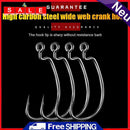 5pcs/set Metal Fishing Hook Worm Knots Fishing Hook Texas Rig Set Tools Zub