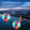 #A Inflatable Pool Float - LED Swimming Ring Glow in The Dark Luminous Pool Floa