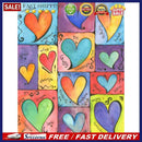 5D Kit Rhinestone Picture DIY Color Love Heart Full Round Drill Diamond Paint