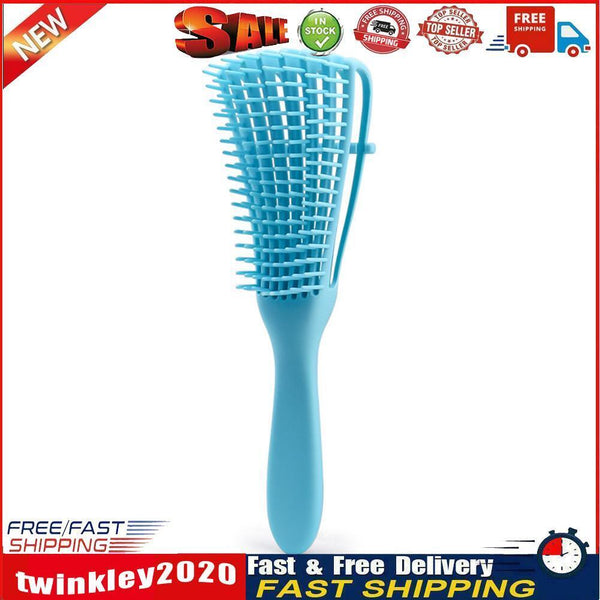 Detangling Hair Brush Massage Wet Comb Detangler Hairbrush (Sky Blue) Newly