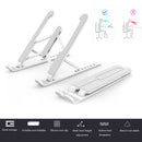 Laptop Support Holder Foldable Notebook Tablet Cooling Stand (White) Newly