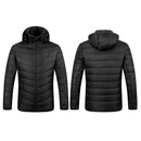 Electric Hooded Jacket Hooded Winter Thermal Jackets Windproof Warm Mens Clothes