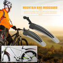 2pcs Mountain Bicycle Splash Fender Guard Bike Rear Front Mudguard (Grey) Newly