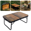 Mountainhiker Outdoor Table Multi-Purpose Table Desk Retro Wood Grain for H