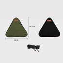 Outdoor Camping Triangle Stool Cloth Fishing Chair Picnic Equipment (Black)