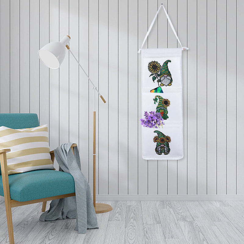 Wall Hanging Storage Bag DIY Gnome Diamond Painting Home Organizer (AA1023)