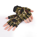 Men Anti Slip Tactics Fitness Sport Half Finger Gloves (Camouflage) Newly