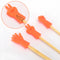 6pcs Cute Knitting Point Cap Needle Tip Protector Anti-shedding (Orange)