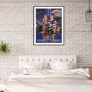 5D Diamond Painting Independence Day Flag Full Round Drill DIY Home Decoratio