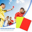 PVC Soccer Referee Red Yellow Cards Football Match Training Tool (2pcs)