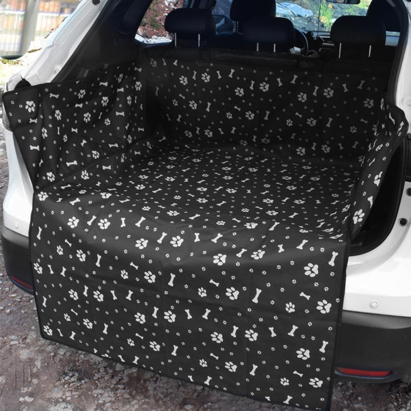 Oxford Cloth Pet Carrier Dog Car Seat Cushion Waterproof Trunk Mat (Black)