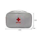 First Aid Kit Emergency Portable Outdoor Survival Medical Bag (Gray White) Newly