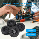 4pcs Wheel Rims Tire Set for 1/10 Axial Hsp Redcat Traxxas RC Off-Road Truc